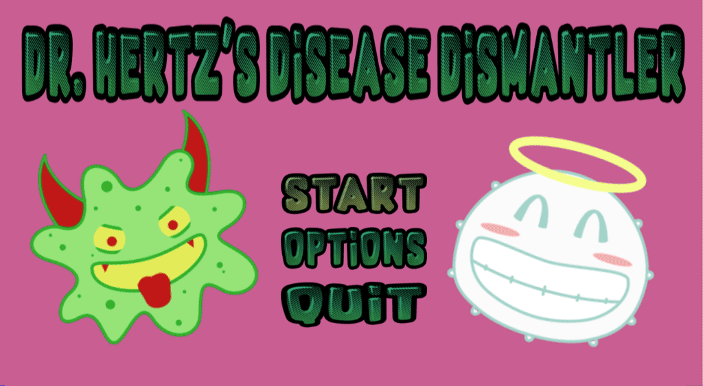 Dr. Hertz Disease Destroyer main menu